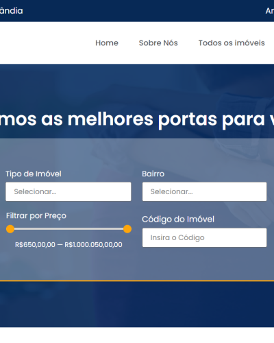 site imobiliária